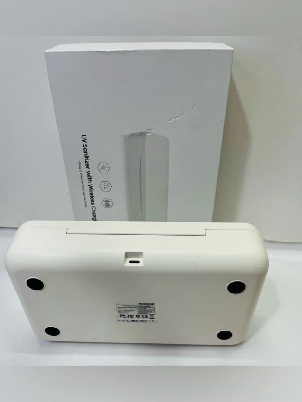 Samsung UV Sanitizer wireless charging Open 📦